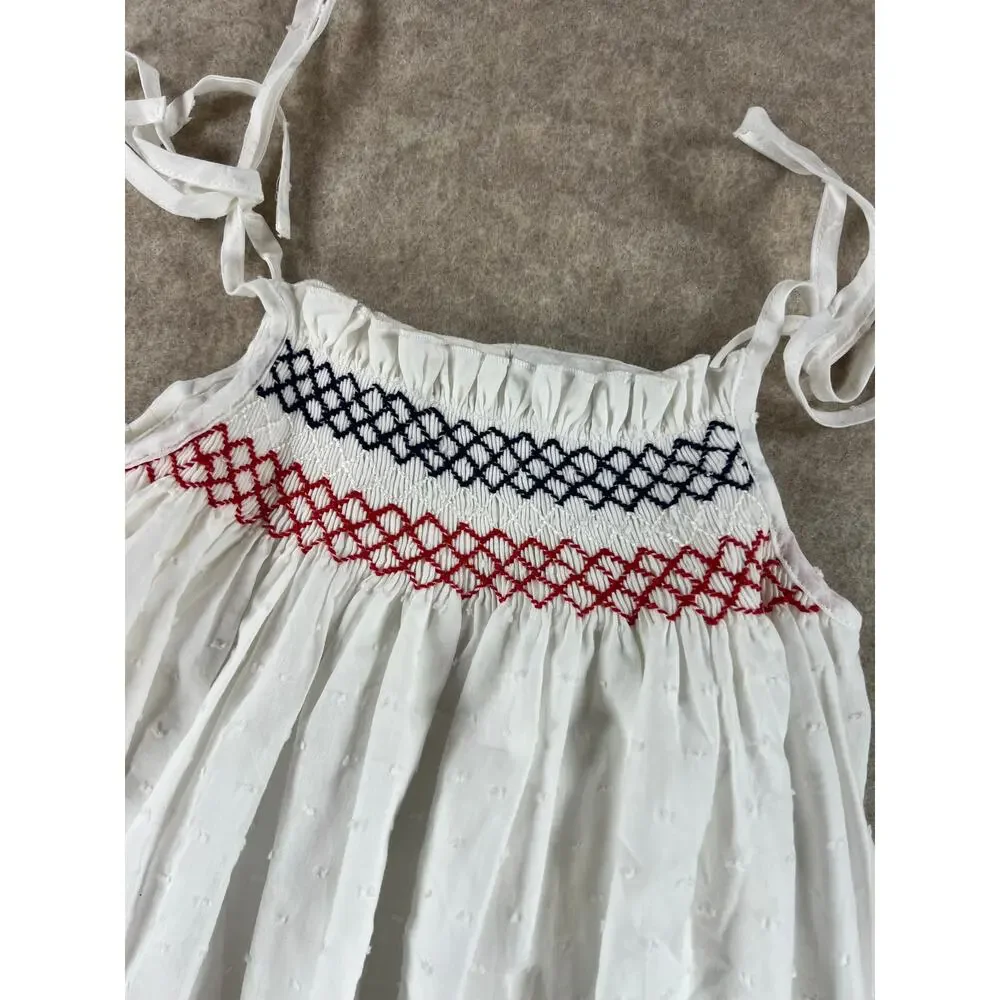 Smocked Sweets Star Spangled Bloomer Set Size 5T NEW